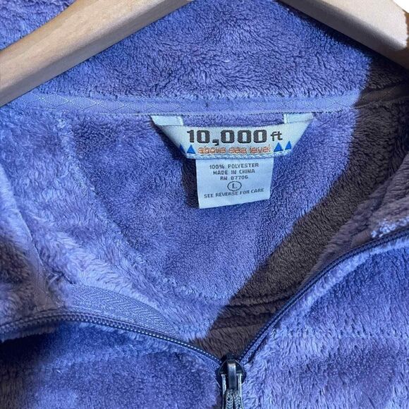 10,000 ft above sea level Purple Zip Up Sweatshirt Size L‎ - Picture 2 of 5